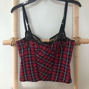 Plaid corset 36D
